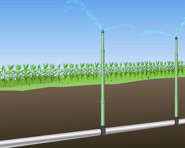 清远地埋式多节自动伸缩喷灌集成设备
